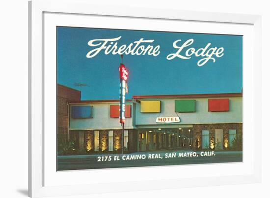 Firestone Lodge Motel-null-Framed Art Print