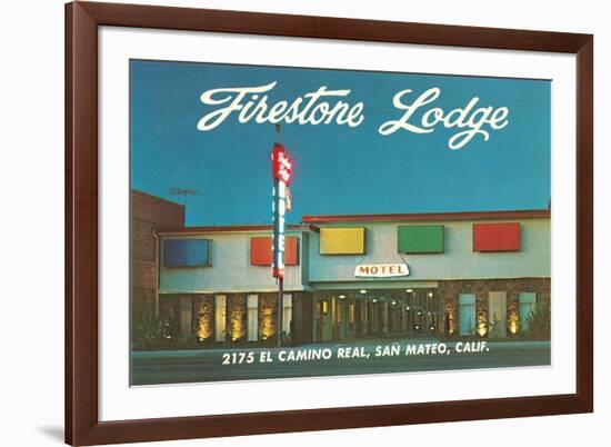 Firestone Lodge Motel-null-Framed Art Print