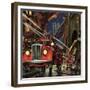 Firetruck at Night, 1943-null-Framed Giclee Print