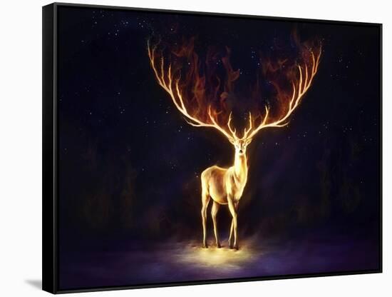 Firewalker-JoJoesArt-Framed Stretched Canvas