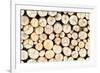 Firewood Free-Standing Stack, Seamless Pattern-Lena_Zajchikova-Framed Photographic Print