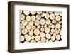 Firewood Free-Standing Stack, Seamless Pattern-Lena_Zajchikova-Framed Photographic Print