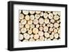 Firewood Free-Standing Stack, Seamless Pattern-Lena_Zajchikova-Framed Photographic Print