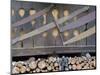 Firewood. Predazzo in valley Val di Fiemme, in the Dolomites Italy.-Martin Zwick-Mounted Photographic Print