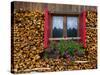 Firewood, Vigo di Fassa, Fassa Valley, Trento Province, Trentino-Alto Adige/South Tyrol, Italy-Frank Fell-Stretched Canvas