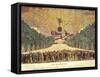 Firework Display at the Grille de Chaillot in Paris to Celebrate Peace, 14th July 1801-null-Framed Stretched Canvas