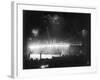 Firework Display at the Opening of the Williamsburg Bridge NYC Photo - New York, NY-Lantern Press-Framed Art Print