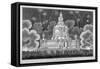 Firework Display in Green Park, Westminster, London, 1814-null-Framed Stretched Canvas