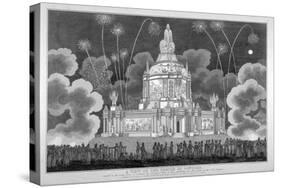 Firework Display in Green Park, Westminster, London, 1814-null-Stretched Canvas