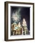 Firework Display Over the Cathedral, Morelia, Michoacan State, Mexico, North America-Christian Kober-Framed Photographic Print