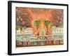 Firework Display, Palace Louis XV, Dedication of the Equestrian Statue of the King, 1763-null-Framed Giclee Print