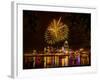 Firework on the River-Nelson Charette-Framed Photographic Print