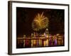 Firework on the River-Nelson Charette-Framed Photographic Print