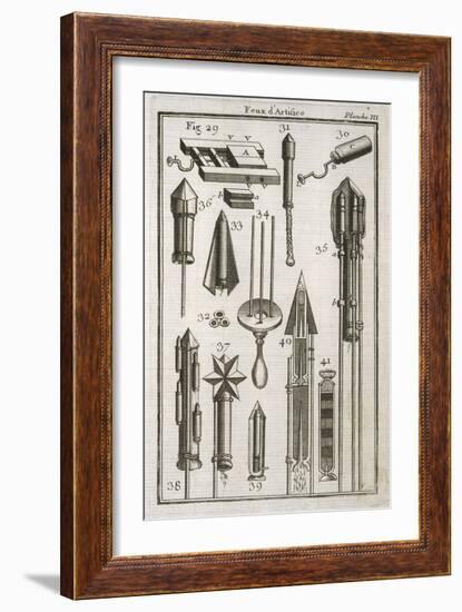 Fireworks 1747-null-Framed Art Print