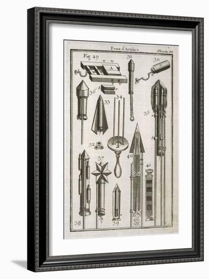 Fireworks 1747-null-Framed Art Print