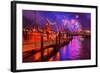 Fireworks, 823rd Hafengeburtstag, Anniversary of Harbour, the Evening-Thomas Ebelt-Framed Photographic Print