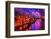 Fireworks, 823rd Hafengeburtstag, Anniversary of Harbour, the Evening-Thomas Ebelt-Framed Photographic Print