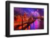 Fireworks, 823rd Hafengeburtstag, Anniversary of Harbour, the Evening-Thomas Ebelt-Framed Photographic Print