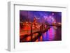 Fireworks, 823rd Hafengeburtstag, Anniversary of Harbour, the Evening-Thomas Ebelt-Framed Photographic Print