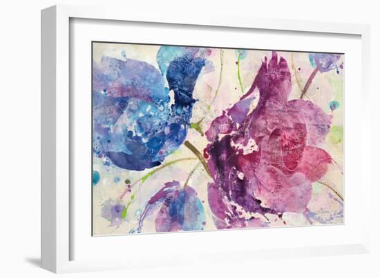 Fireworks Abstract v2-Albena Hristova-Framed Art Print