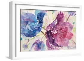 Fireworks Abstract v2-Albena Hristova-Framed Art Print