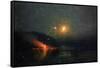 Fireworks across the Potomac, 1902-James Henry Moser-Framed Stretched Canvas