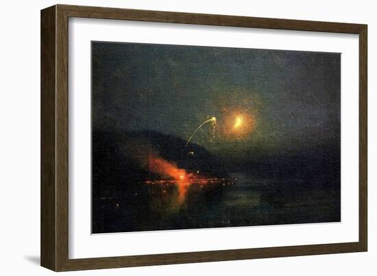 Fireworks across the Potomac, 1902-James Henry Moser-Framed Giclee Print