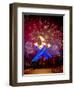 Fireworks after Gretzky Lit the Olympic Cauldron at the Opening Ceremonies of the 2010 Winter Games-null-Framed Photographic Print