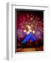 Fireworks after Gretzky Lit the Olympic Cauldron at the Opening Ceremonies of the 2010 Winter Games-null-Framed Photographic Print