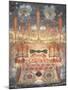 Fireworks and Illumination on Juny 16, 1744 in Moscow, Mid of the 18th C-null-Mounted Giclee Print