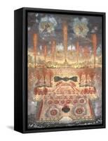 Fireworks and Illumination on Juny 16, 1744 in Moscow, Mid of the 18th C-null-Framed Stretched Canvas