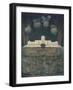 Fireworks and Illumination on the Occasion of the Treaty of Abo on September 15, 1743-null-Framed Giclee Print