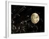 Fireworks are Seen in Front of the Moon During the 5th World Meeting of Families in Valencia, Spain-null-Framed Photographic Print