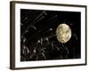 Fireworks are Seen in Front of the Moon During the 5th World Meeting of Families in Valencia, Spain-null-Framed Photographic Print