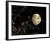 Fireworks are Seen in Front of the Moon During the 5th World Meeting of Families in Valencia, Spain-null-Framed Photographic Print
