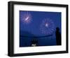 Fireworks at Kauffman Stadium, Kansas City, Missouri-Charlie Riedel-Framed Photographic Print