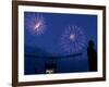 Fireworks at Kauffman Stadium, Kansas City, Missouri-Charlie Riedel-Framed Photographic Print