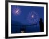 Fireworks at Kauffman Stadium, Kansas City, Missouri-Charlie Riedel-Framed Photographic Print