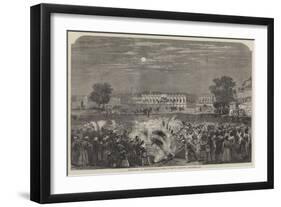 Fireworks at Moorshedabad-null-Framed Giclee Print