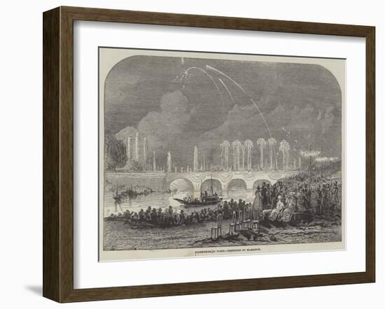Fireworks at Paris-null-Framed Giclee Print