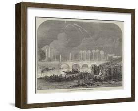 Fireworks at Paris-null-Framed Giclee Print