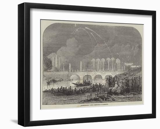 Fireworks at Paris-null-Framed Giclee Print