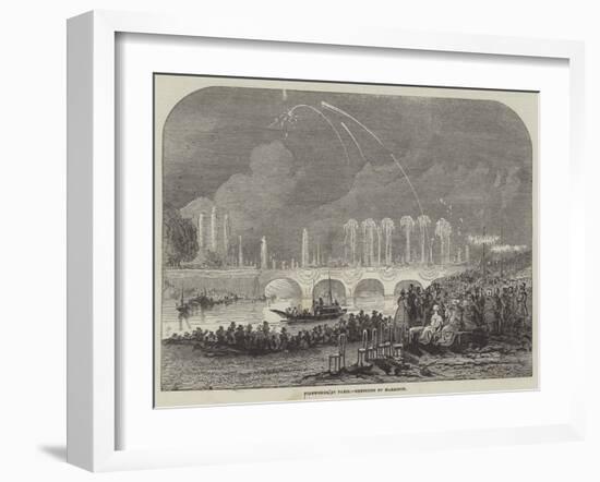 Fireworks at Paris-null-Framed Giclee Print