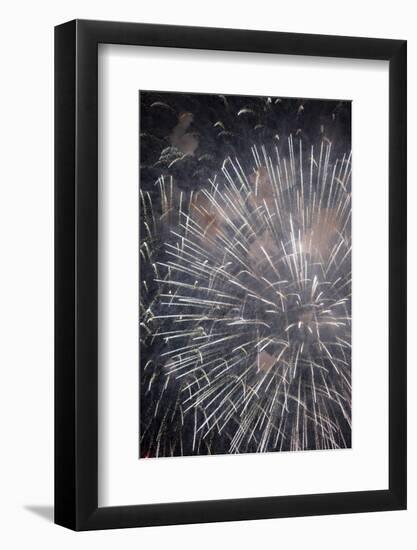 Fireworks at Rapallo-Claudiogiovanni-Framed Photographic Print
