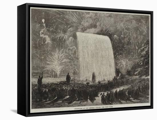 Fireworks at the Crystal Palace-null-Framed Stretched Canvas