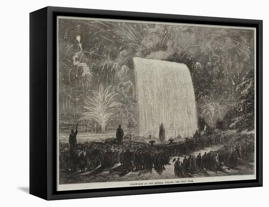 Fireworks at the Crystal Palace-null-Framed Stretched Canvas