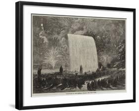 Fireworks at the Crystal Palace-null-Framed Giclee Print