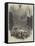 Fireworks at Vauxhall Gardens-null-Framed Stretched Canvas