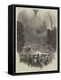 Fireworks at Vauxhall Gardens-null-Framed Stretched Canvas