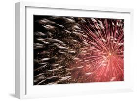 Fireworks Bloom Like a Flower in the Night Sky in Kobe-Ryuji Adachi-Framed Photographic Print